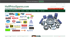 Desktop Screenshot of halfpricespares.com